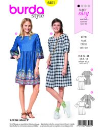 Burda patroon 6401 maat 34 t/m 44