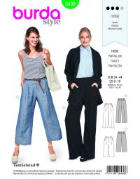 Burda patroon 6436 maat 34 t/m 44