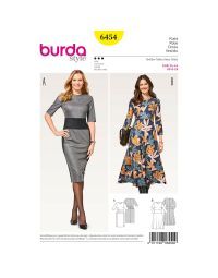 Burda patroon 6454 maat 34 t/m 44