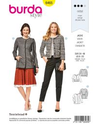 Burda patroon 6465 maat 34 t/m 46