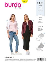 Burda patroon 6478 maat 32 t/m 44