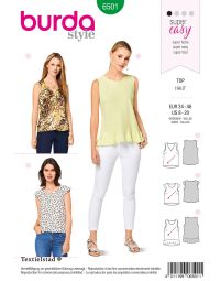 Burda patroon 6501 maat 34 t/m 46