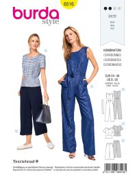 Burda patroon 6516 maat 34 t/m 46