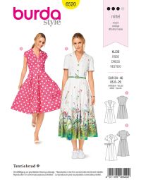 Burda patroon 6520 maat 34 t/m 46