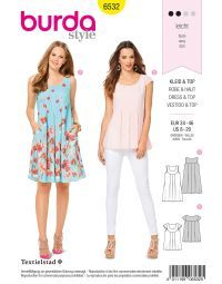 Burda patroon 6532 maat 34 t/m 46