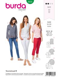 Burda patroon 6533 maat 34 t/m 46