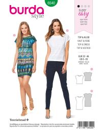 Burda patroon 6540 maat 32 t/m 46