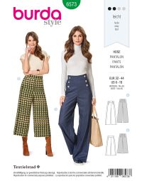 Burda patroon 6573 maat 32 t/m 44