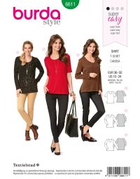 Burda patroon 6611 maat 36 t/m 50