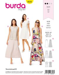 Burda patroon 6628 maat 34 t/m 44