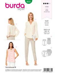 Burda patroon 6632 maat 34 t/m 44
