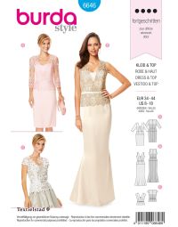 Burda patroon 6646 maat 34 t/m 44