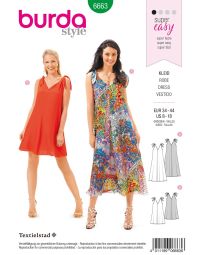 Burda patroon 6663 maat 34 t/m 44