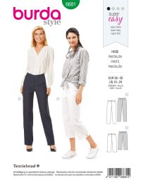 Burda patroon 6681 maat 36 t/m 50