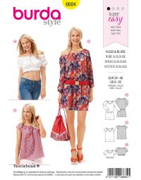 Burda patroon 6684 maat 34 t/m 46