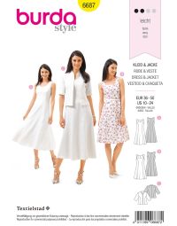 Burda patroon 6687 maat 36 t/m 50
