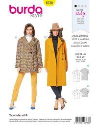 Burda patroon 6736 maat 34 t/m 46