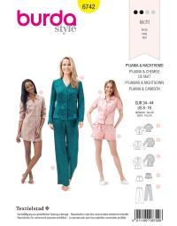 Burda patroon 6742 maat 34 t/m 44