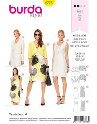 Burda patroon 6773 maat 34 t/m 44