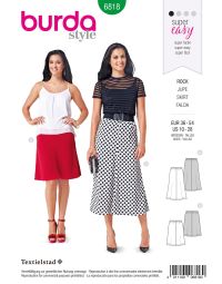 Burda patroon 6818 maat 36 t/m 54