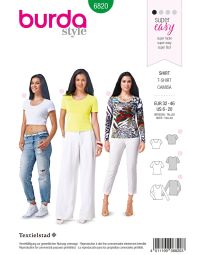 Burda patroon 6820 maat 32 t/m 46