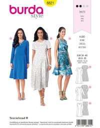 Burda patroon 6821 maat 34 t/m 46