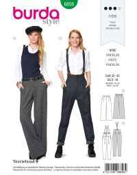 Burda patroon 6856 maat 32 t/m 42
