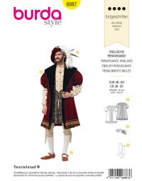 Burda patroon 6887 maat 46 t/m 60