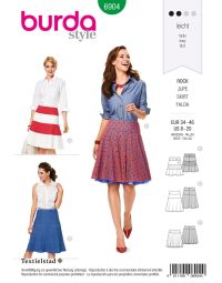 Burda patroon 6904 maat 34 t/m 48