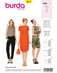 Burda patroon 6914 maat 34 t/m 46