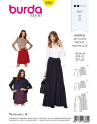 Burda patroon 6980 maat 34 t/m 46