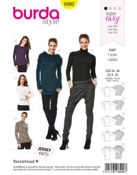Burda patroon 6990 maat 34 t/m 46