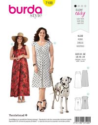 Burda patroon 7100 maat 44 t/m 60