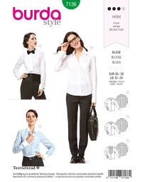 Burda patroon 7136 maat 36 t/m 50