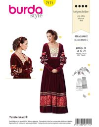 Burda patroon 7171 maat 36 t/m 50