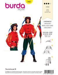Burda patroon 7467 maat 44 t/m 60