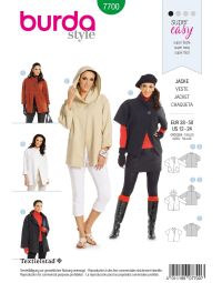 Burda patroon 7700 maat 38 t/m 50