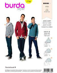 Burda patroon 7734 maat 44 t/m 56