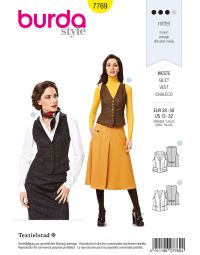 Burda patroon 7769 maat 38 t/m 56