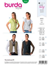 Burda patroon 7810 maat 32 t/m 44