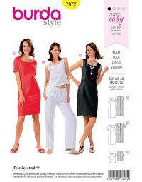 Burda patroon 7972 maat 38 t/m 50