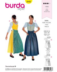 Burda patroon 8448 maat 38 t/m 54