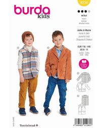 Burda patroon 9234 maat 112 t/m 146