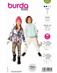 Burda patroon 9237 maat 104 t/m 146