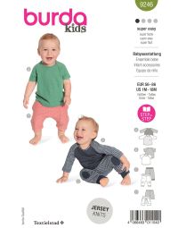 Burda patroon 9246 maat 56 t/m 86