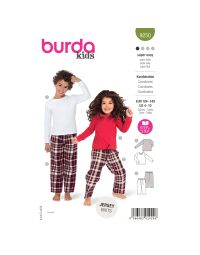 Burda patroon 9250 maat 104 t/m 140