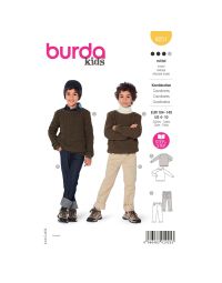 Burda patroon 9251 maat 104 t/m 140