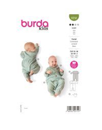 Burda patroon 9258 maat 56 t/m 98