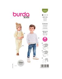 Burda patroon 9259 maat 56 t/m 92