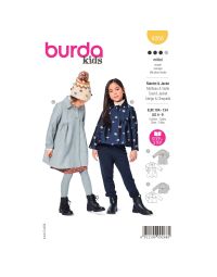 Burda patroon 9268 maat 104 t/m 134